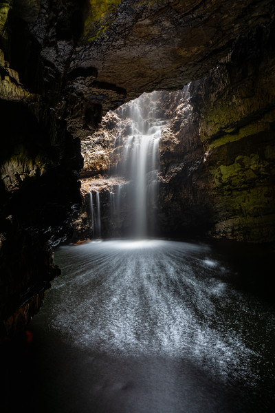 The Enigmatic Smoo Cave Waterfall Picture Board by Stuart Jack