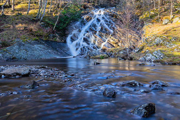 Serene Beauty of Rannoch Falls Picture Board by Stuart Jack