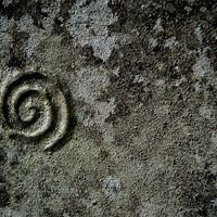Buy canvas prints of stone spiral by Heather Newton