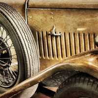 Buy canvas prints of golden age of motoring by Heather Newton