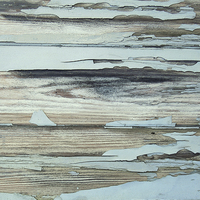 Buy canvas prints of peeling paint - seaside blues by Heather Newton
