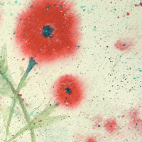 Buy canvas prints of poppy interrupted by Heather Newton