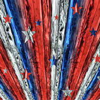 Buy canvas prints of stars and stripes by Heather Newton