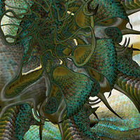 Buy canvas prints of alien by Heather Newton
