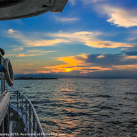 Buy canvas prints of Dawn breaks on the way back to port by Craig Lapsley