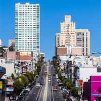 Buy canvas prints of San Francisco street scene by Craig Lapsley
