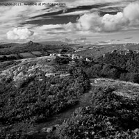 Buy canvas prints of Sharp Tor from Bench Tor by Pete Hemington