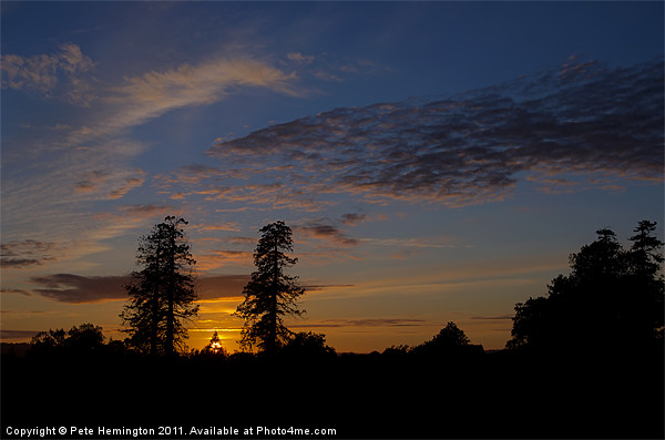 Mid Devon sunset Picture Board by Pete Hemington