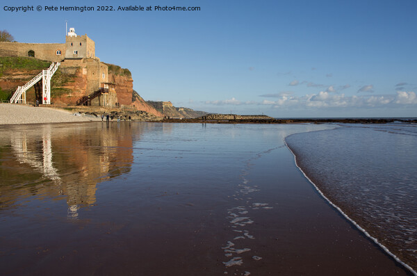 Sidmouth Beach at Low tide Picture Board by Pete Hemington