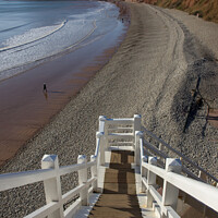 Buy canvas prints of Jacobs Ladder at Sidmouth by Pete Hemington