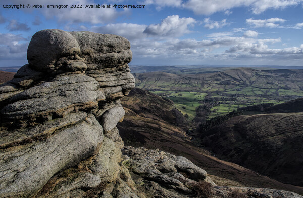 From Upper Tor looking over Edale Picture Board by Pete Hemington