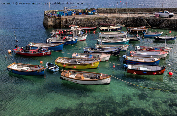 Fishing boats at Coverack Picture Board by Pete Hemington