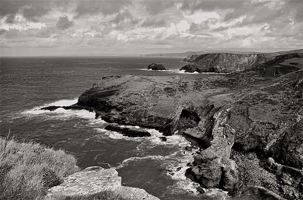 Cornish coast from Tintagel Picture Board by Pete Hemington