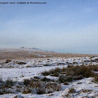 Buy canvas prints of Winter snow on Dartmoor by Pete Hemington