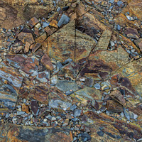 Buy canvas prints of Rock Study on Pencannow Point by Pete Hemington