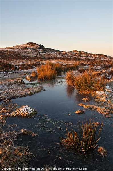 Dartmoor icy scene Picture Board by Pete Hemington