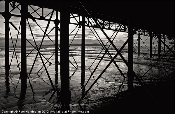 Under the pier Picture Board by Pete Hemington