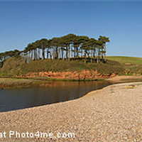 Buy canvas prints of Budleigh Beach and Otter Estuary by Pete Hemington