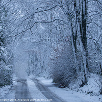 Buy canvas prints of Snowy lane by Pete Hemington
