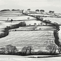 Buy canvas prints of From Raddon Top in the snow by Pete Hemington