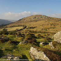 Buy canvas prints of Chinkwell Tor and Bell Tor by Pete Hemington
