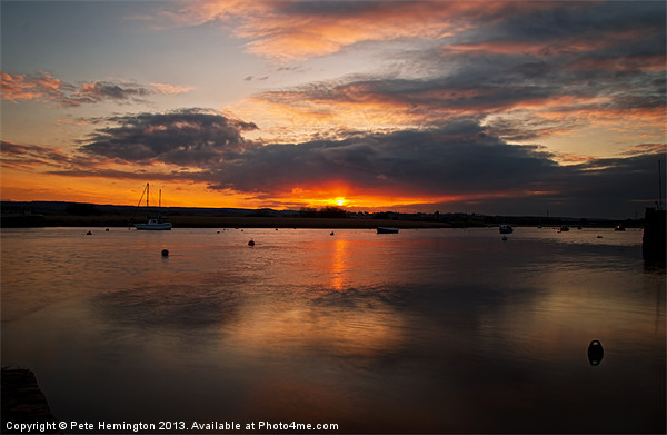 The Exe Estuary at Topsham Picture Board by Pete Hemington
