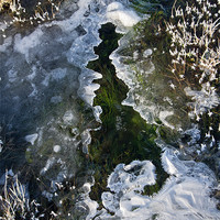 Buy canvas prints of Icy shape - resembling UK by Pete Hemington