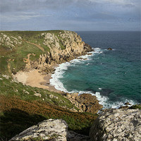 Buy canvas prints of Porth Chapel - Cornwall by Pete Hemington