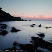 Buy canvas prints of Lee Bay sunset by Pete Hemington