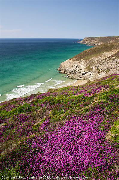 Cornish coast near Porthtowan Picture Board by Pete Hemington