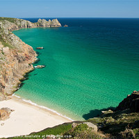 Buy canvas prints of Logan Rock near Porthcurno by Pete Hemington