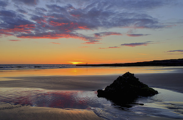 Sunset at Porthcawl Picture Board by Pete Hemington
