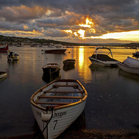 Buy canvas prints of Sunset at Teignmouth by Pete Hemington