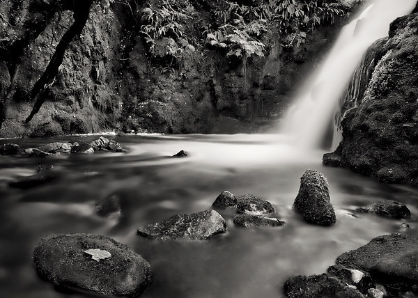 Venford Brook Waterfall Picture Board by Pete Hemington