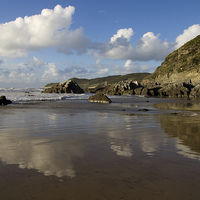 Buy canvas prints of Barricane beach - North Devon by Pete Hemington