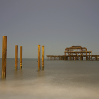 Buy canvas prints of Brighton West Pier by Pete Hemington