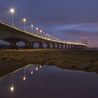 Buy canvas prints of The New Severn Bridge by Pete Hemington