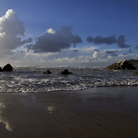 Buy canvas prints of Barricane Beach in North Devon by Pete Hemington