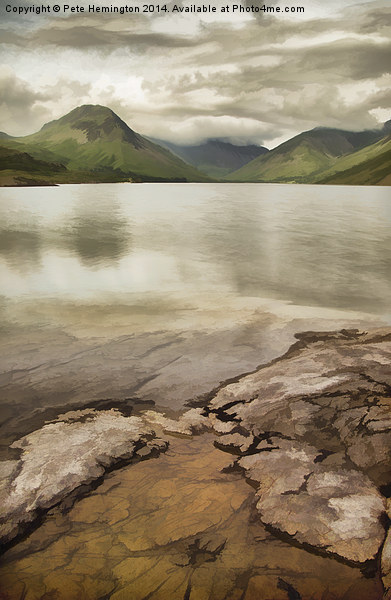 Artistic view of Wastwater in Lake District Picture Board by Pete Hemington