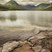 Buy canvas prints of Artistic view of Wastwater in Lake District by Pete Hemington