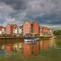 Buy canvas prints of  The Waterfront in Exeter by Pete Hemington