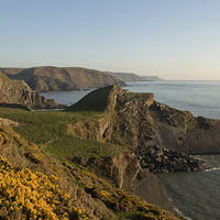 Buy canvas prints of  Hartland Seascape from the West coast of Devon by Pete Hemington