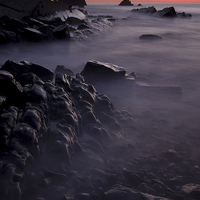 Buy canvas prints of  Sunset at Blegberry Beach by Pete Hemington