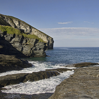 Buy canvas prints of  Trebarwith Strand in North East Cornwall by Pete Hemington