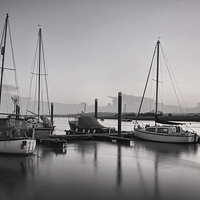 Buy canvas prints of  Topsham boats at dusk by Pete Hemington