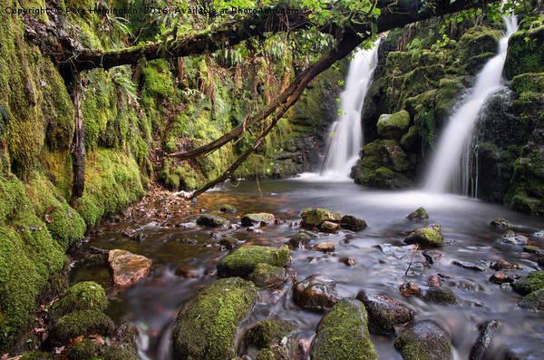 Venford Waterfall on Dartmoor Picture Board by Pete Hemington