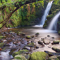 Buy canvas prints of Venford Waterfall on Dartmoor by Pete Hemington