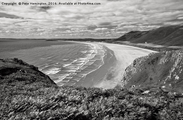 Rhossili in the Gower Picture Board by Pete Hemington