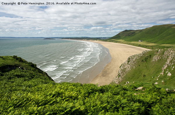 Rhossili in the Gower Picture Board by Pete Hemington