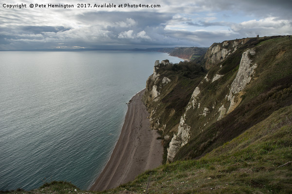 Branscombe beach from Beer Head Picture Board by Pete Hemington